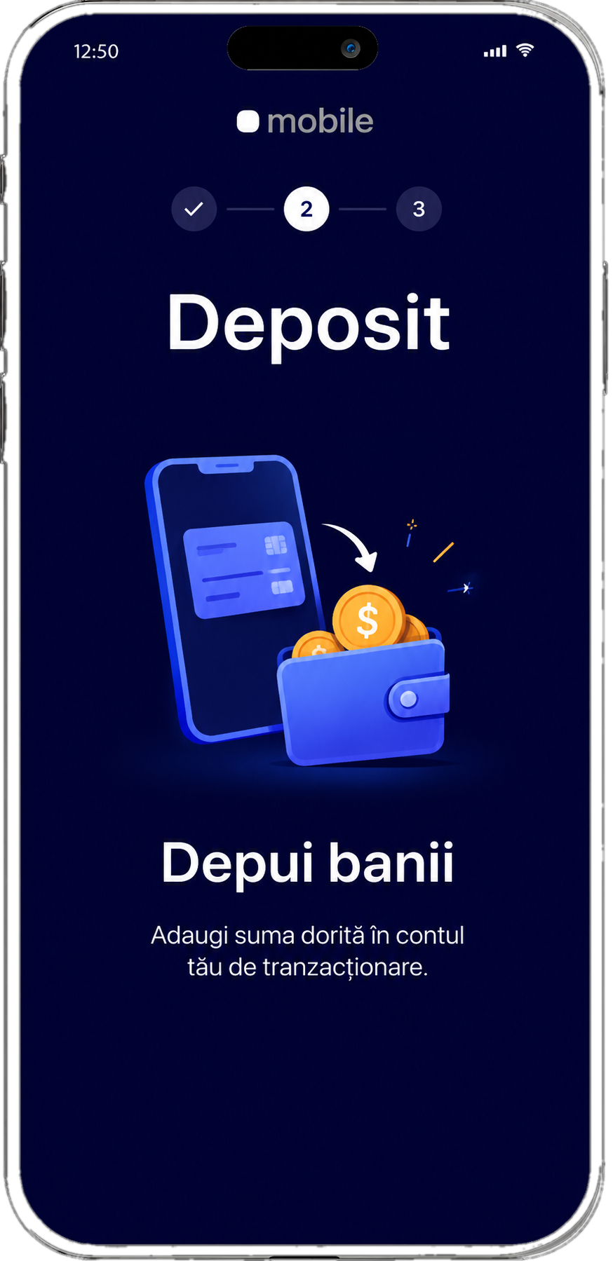 Efectuați o depunere